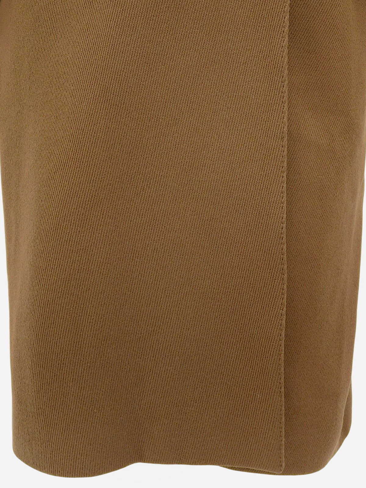 ウールベルトロングコート ブラウン