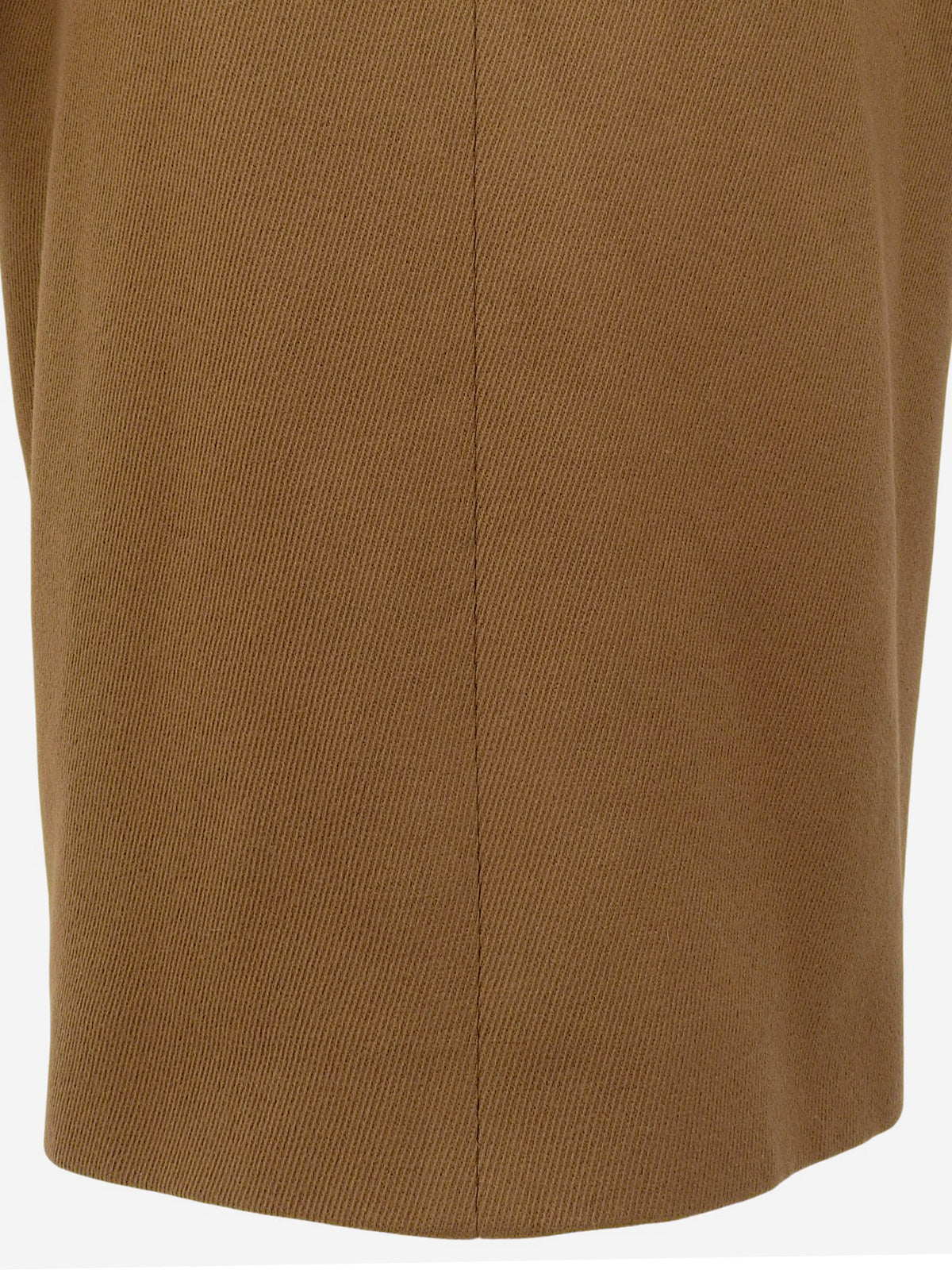 ウールベルトロングコート ブラウン