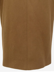 ウールベルトロングコート ブラウン