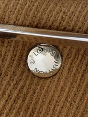 ウールベルトロングコート ブラウン