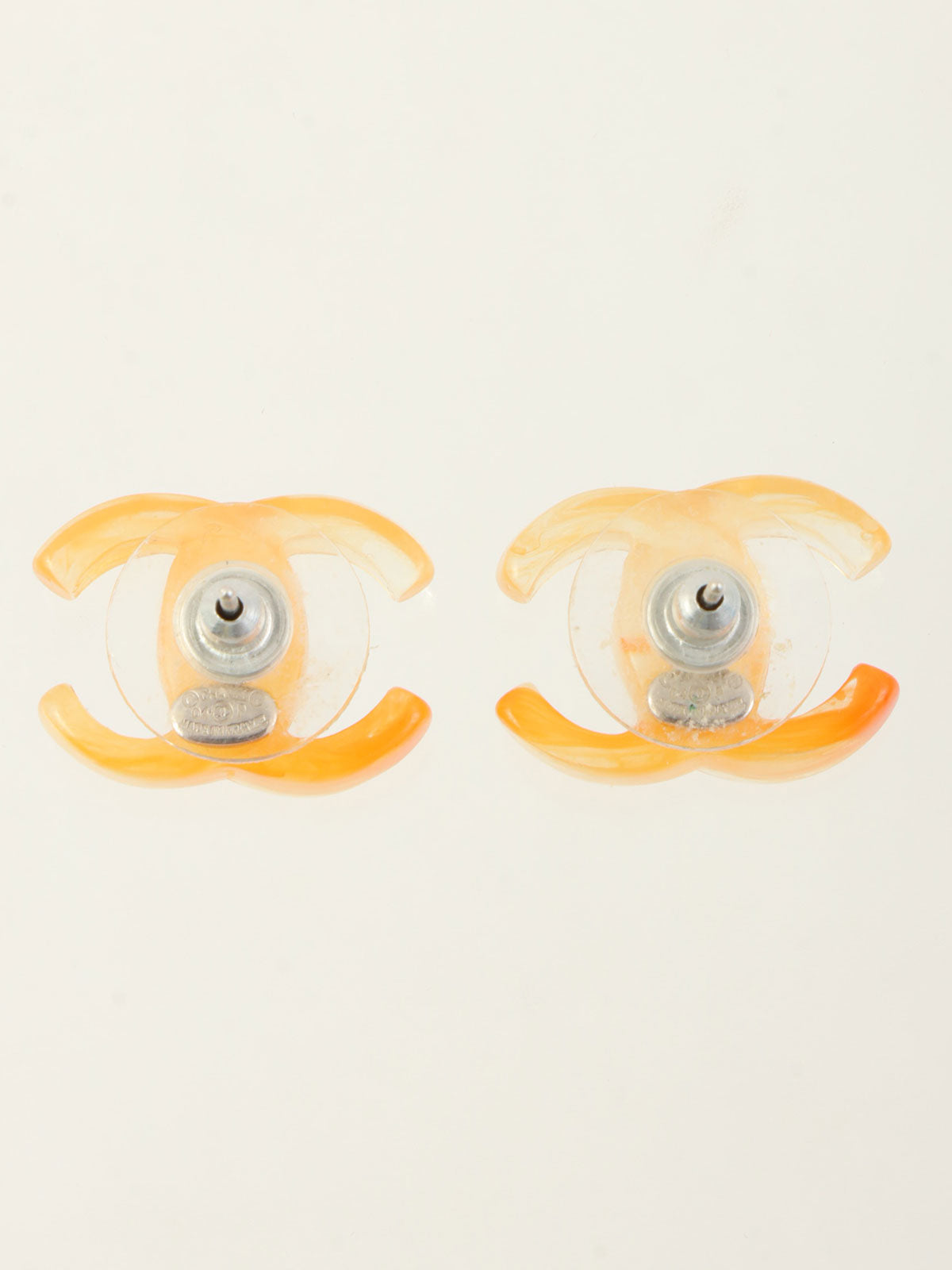 2004 CC Mark Earrings Orange