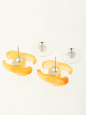2004 CC Mark Earrings Orange