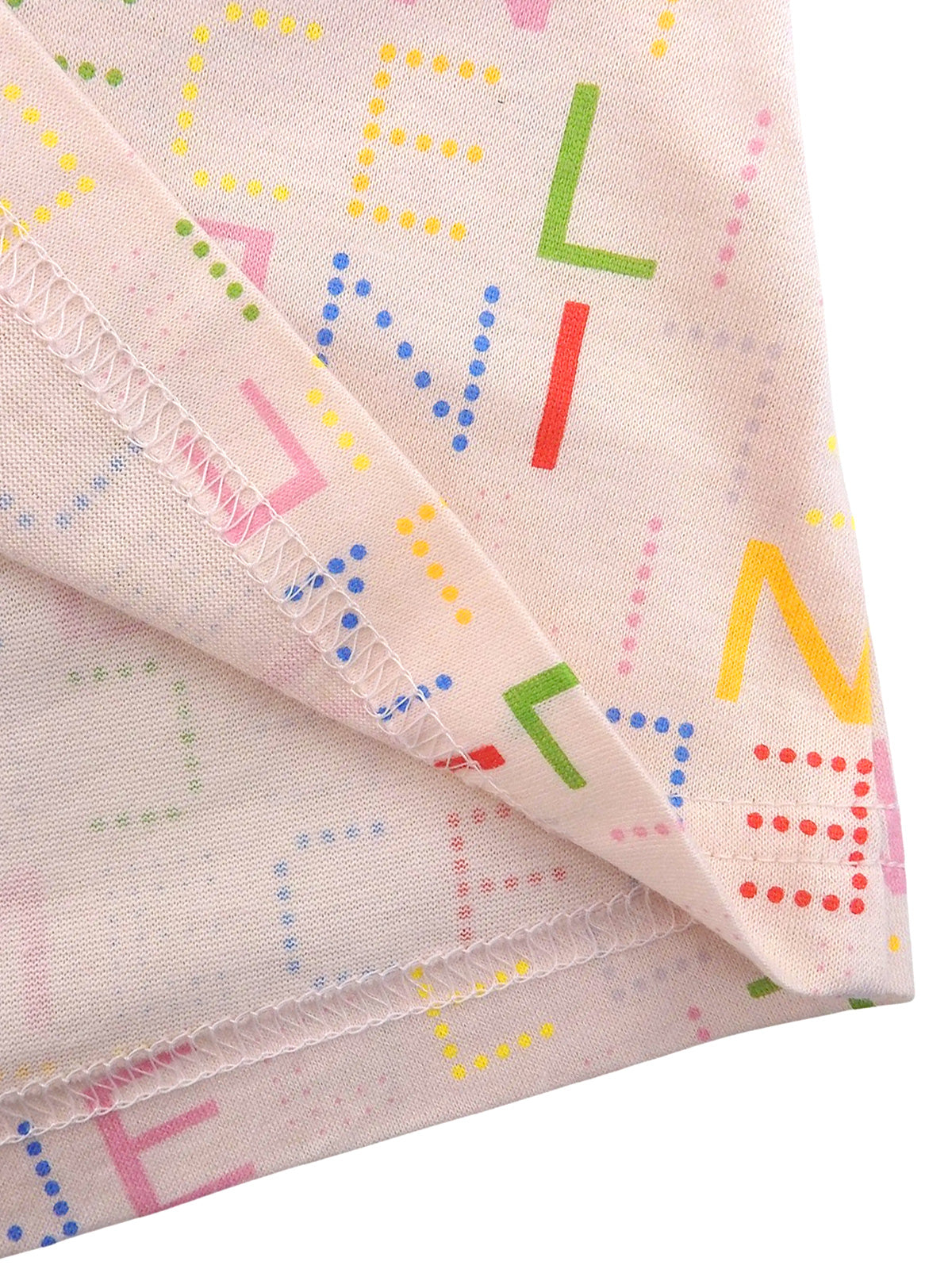 ロゴパターンノースリーブワンピース ピンク/マルチカラー