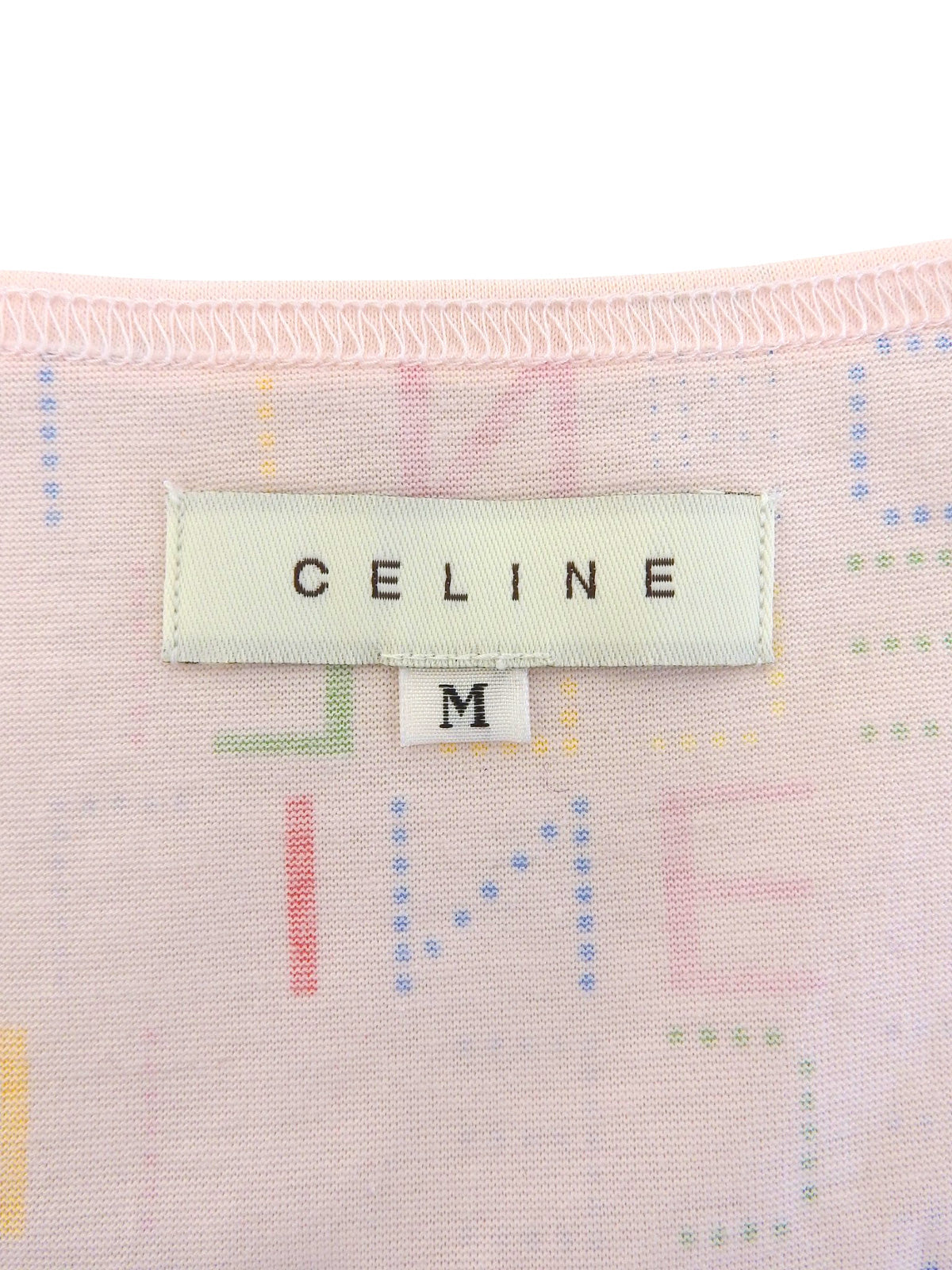 ロゴパターンノースリーブワンピース ピンク/マルチカラー