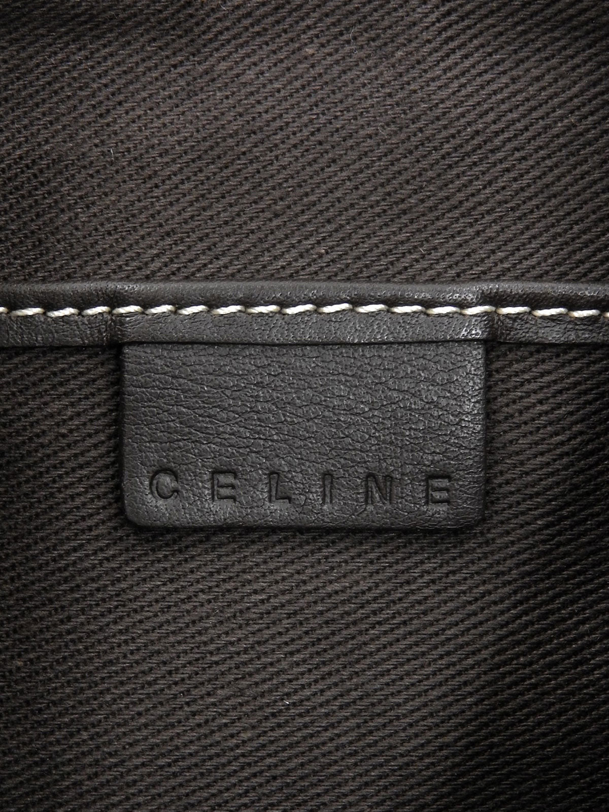 キャンバスマカダムパターンワンショルダーバッグ ブラウン