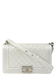 2014年頃製 ボーイシャネルチェーンショルダーバッグ シルバー