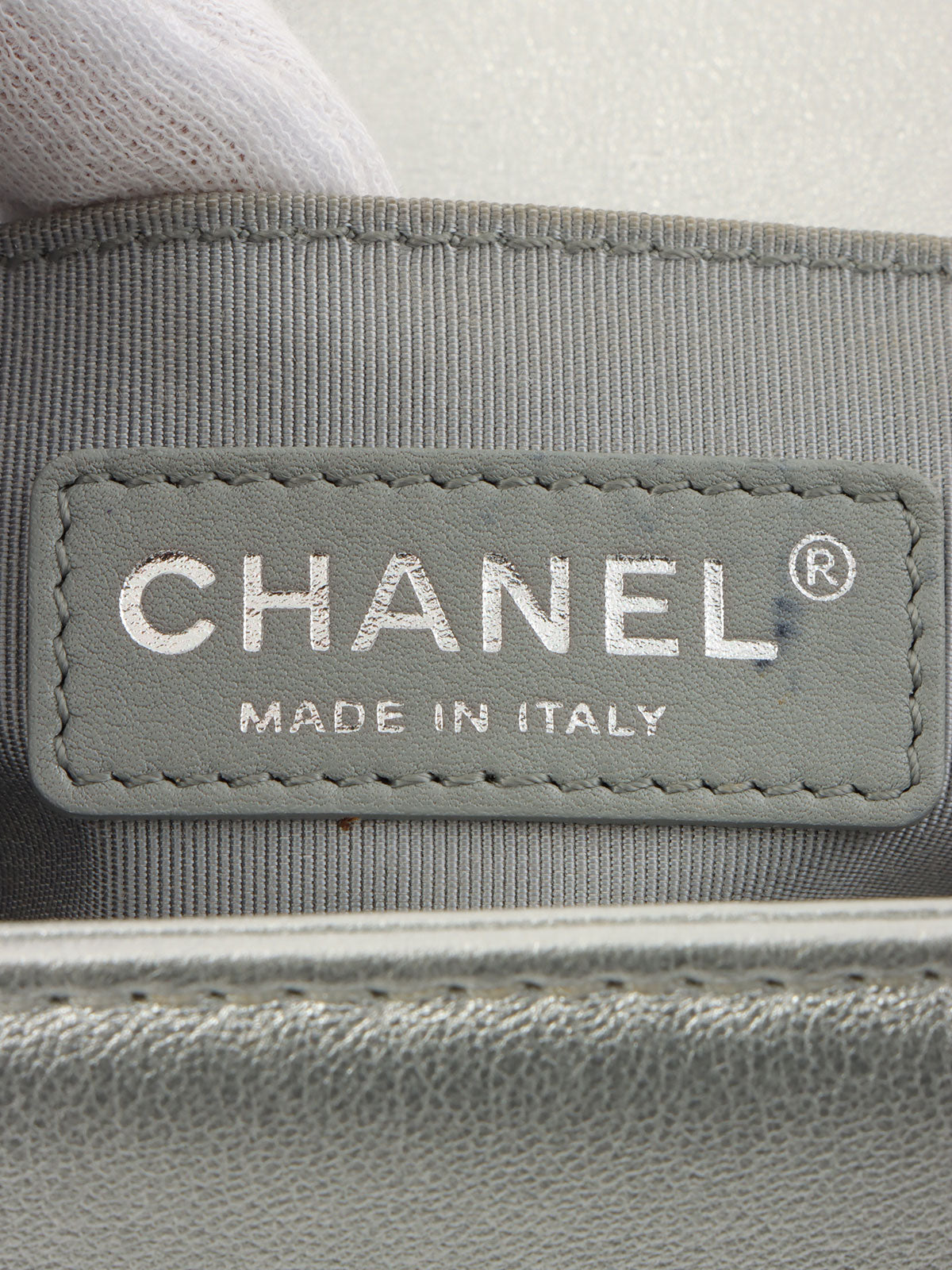 2014年頃製 ボーイシャネルチェーンショルダーバッグ シルバー