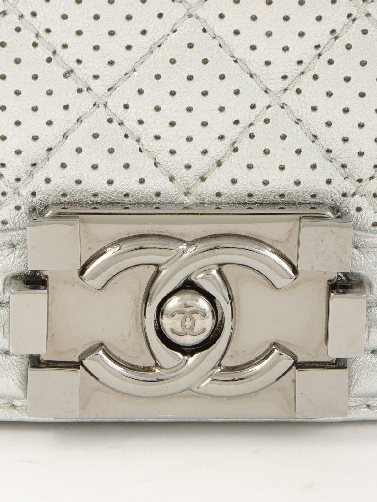 2014年頃製 ボーイシャネルチェーンショルダーバッグ シルバー