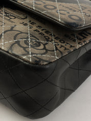 2015 Newspaper Classic Flap Chain Bag in Black