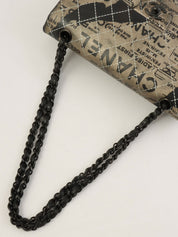 2015 Newspaper Classic Flap Chain Bag in Black
