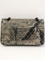 2015 Newspaper Classic Flap Chain Bag in Black