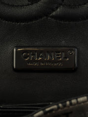 2015 Newspaper Classic Flap Chain Bag in Black