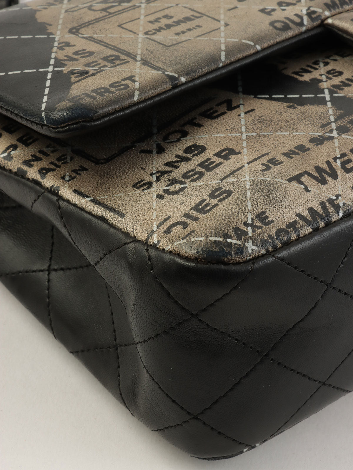 2015 Newspaper Classic Flap Chain Bag in Black