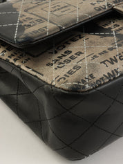 2015年頃製 ニュースペーパークラシックフラップチェーンバッグ ブラック