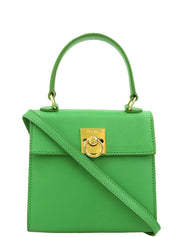 Turnlock Logo Plate Mini 2-Way Bag Green