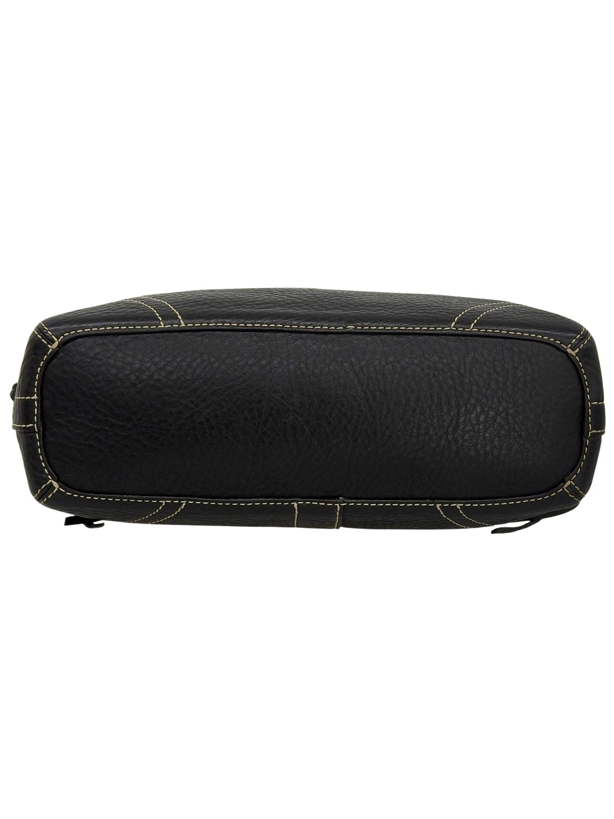 ロゴエンボスサイドレースアップワンショルダーバッグ ブラック