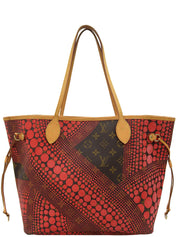 2012 Yayoi Kusama Collaboration Neverfull MM Brown/Red