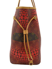 2012 Yayoi Kusama Collaboration Neverfull MM Brown/Red