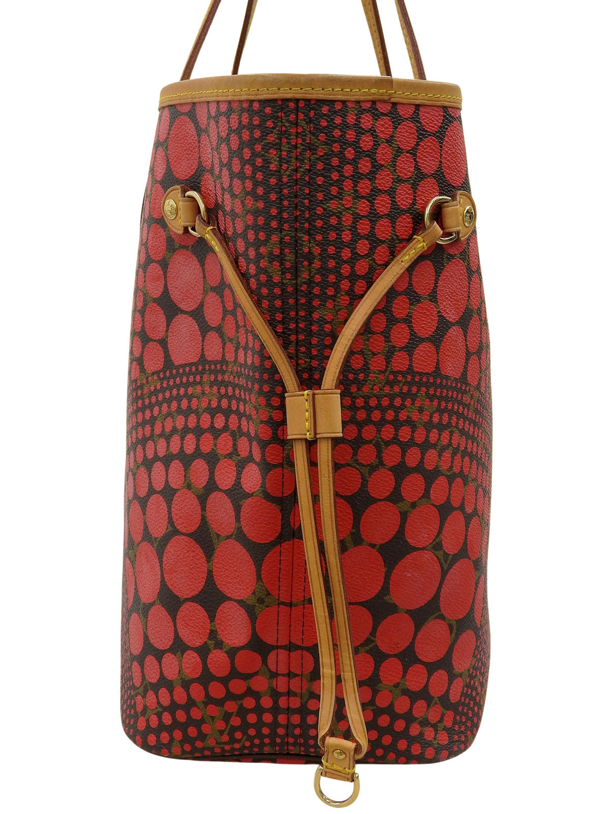 2012 Yayoi Kusama Collaboration Neverfull MM Brown/Red