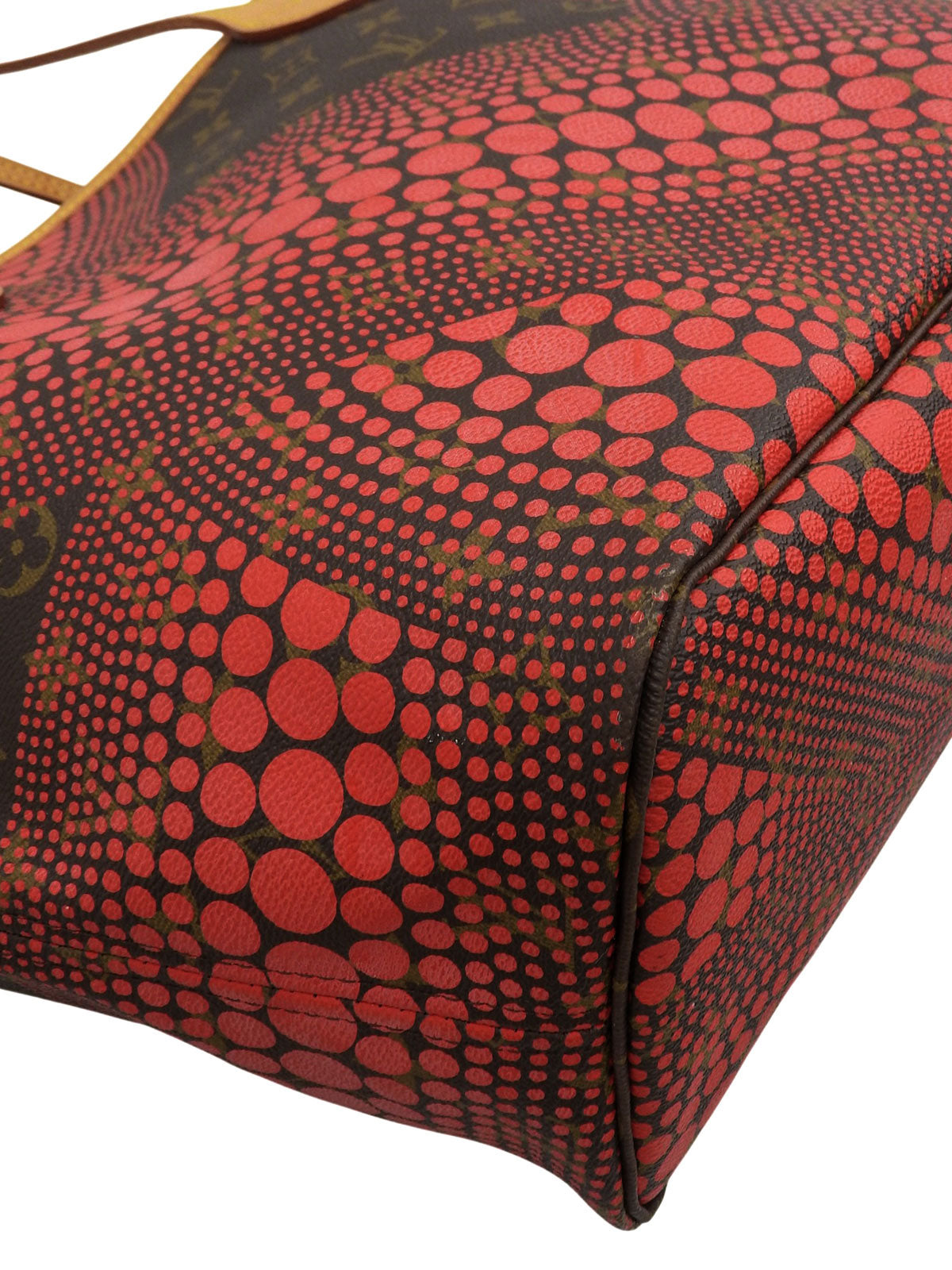 2012 Yayoi Kusama Collaboration Neverfull MM Brown/Red