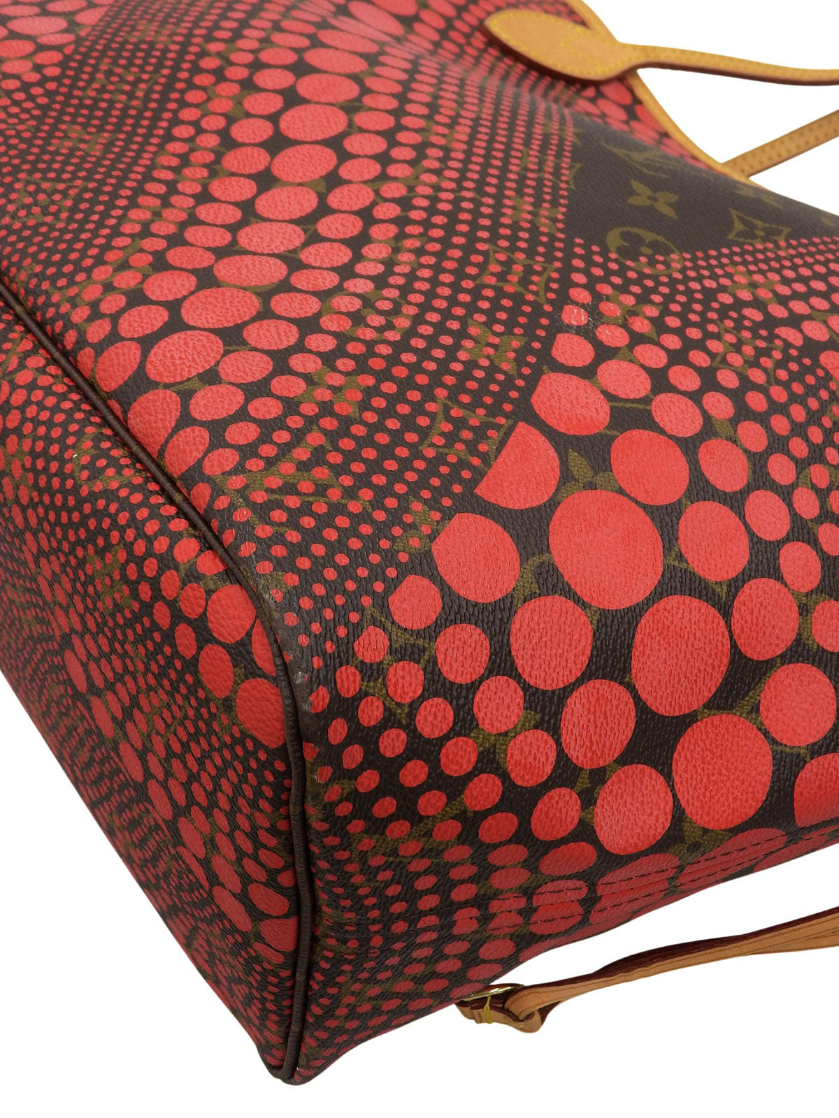 2012 Yayoi Kusama Collaboration Neverfull MM Brown/Red