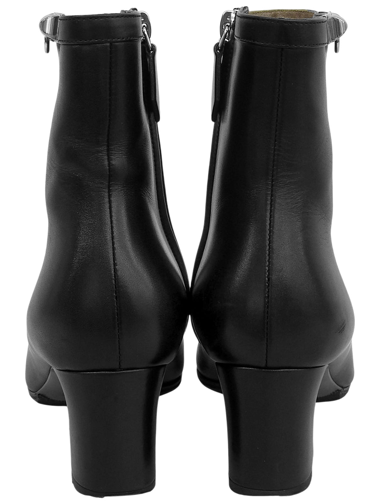 コリエドシアンスクエアトゥショートブーツ ブラック