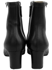 コリエドシアンスクエアトゥショートブーツ ブラック