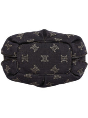 パリマカダムパターントートバッグ　ネイビー/ブラック