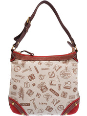 160th Anniversary Print One-Shoulder Bag Pink Beige/Brown