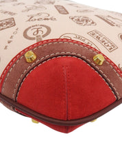 160th Anniversary Print One-Shoulder Bag Pink Beige/Brown