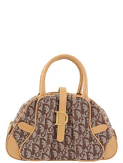 Trotter 图案双鞍袋 棕色/米色