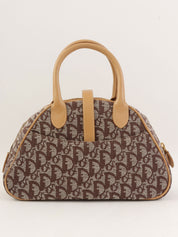 Trotter 图案双鞍袋 棕色/米色