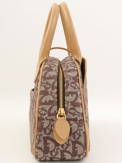 Trotter 图案双鞍袋 棕色/米色