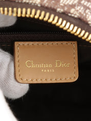 Trotter 图案双鞍袋 棕色/米色