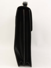 サフィアーノロゴプレートビジネスバッグ ブラック