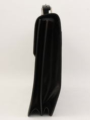 サフィアーノロゴプレートビジネスバッグ ブラック