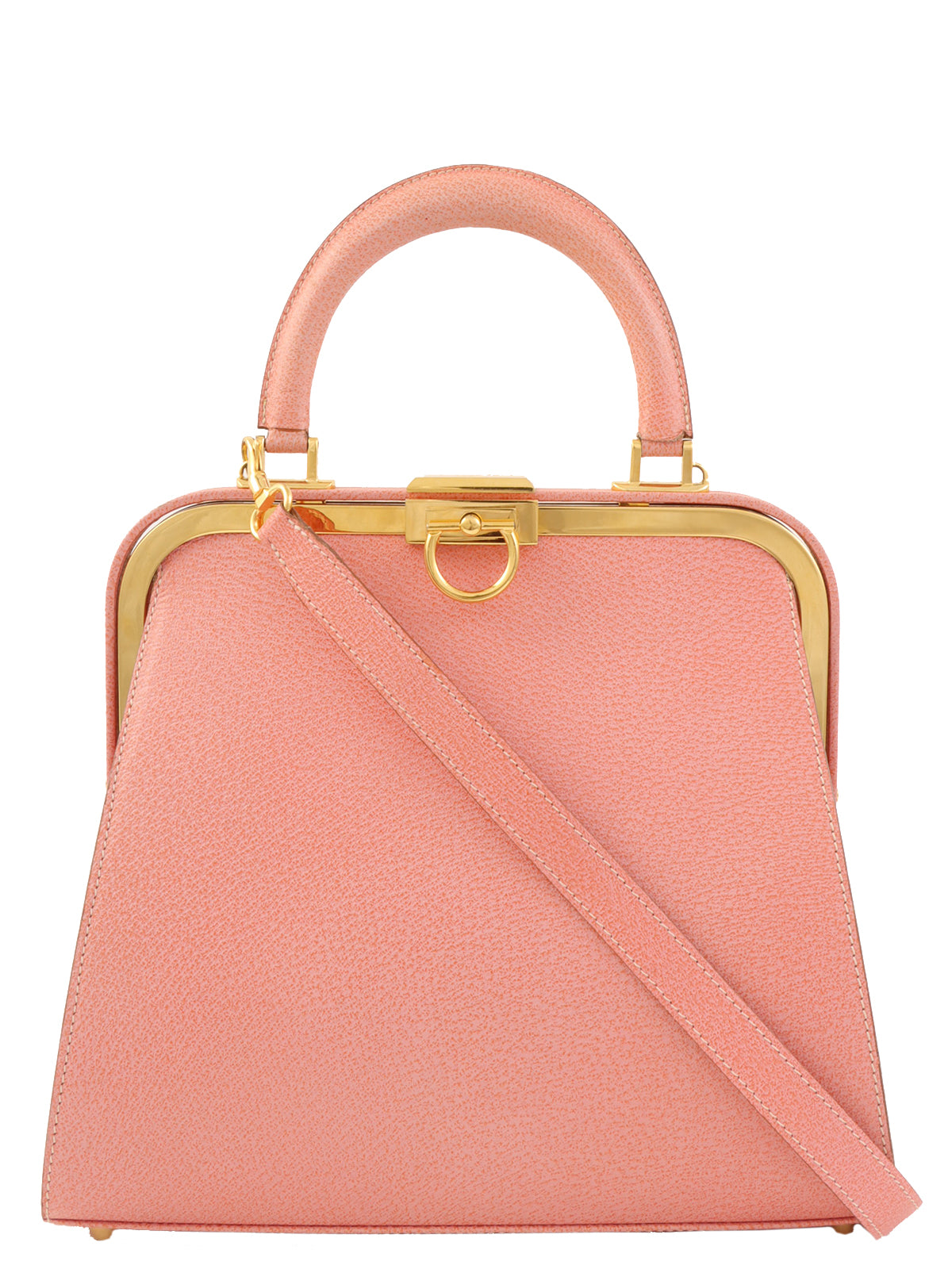 Logo Plate Clasp 2-Way Bag Pink