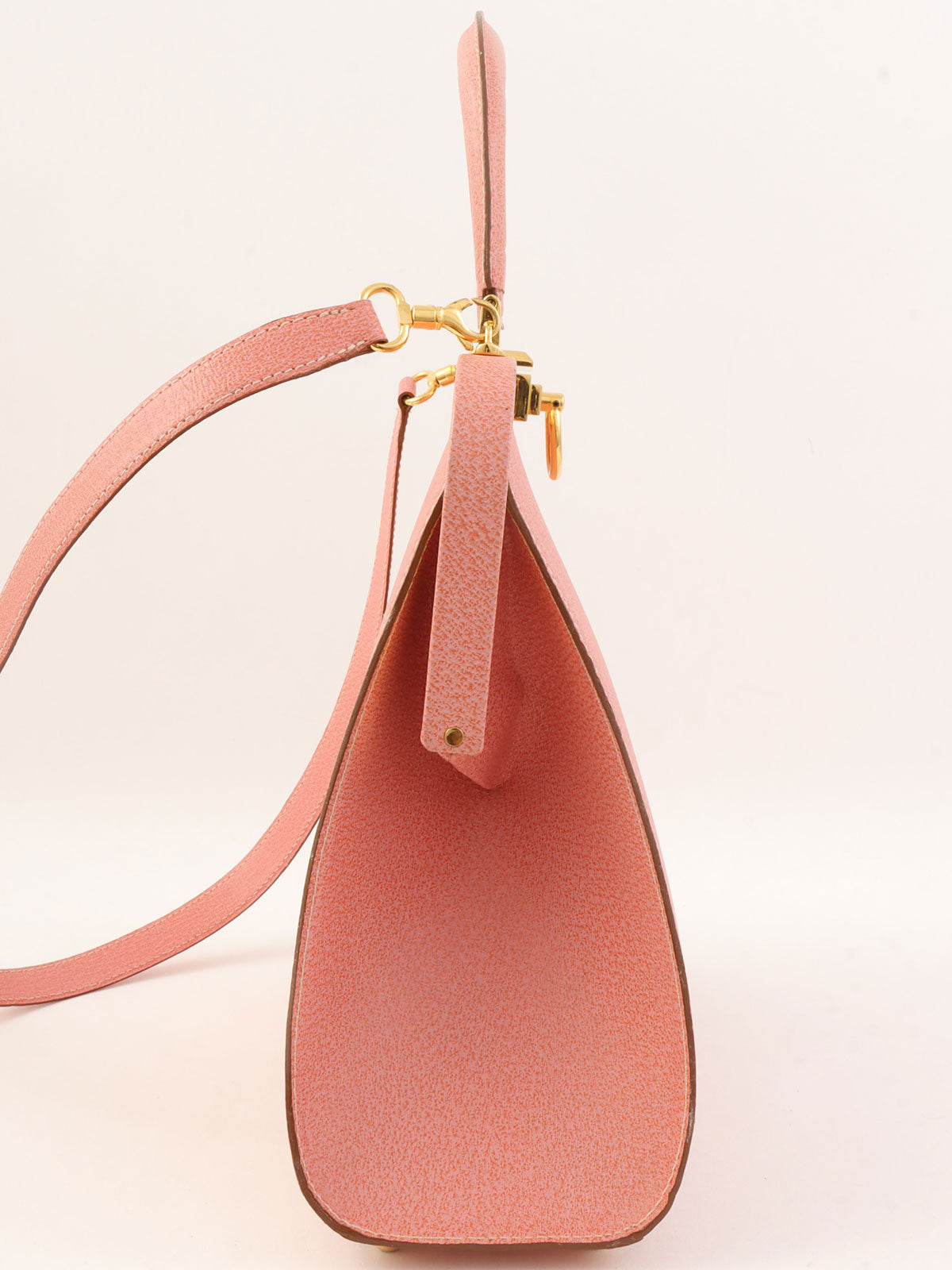 Logo Plate Clasp 2-Way Bag Pink
