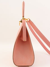 Logo Plate Clasp 2-Way Bag Pink