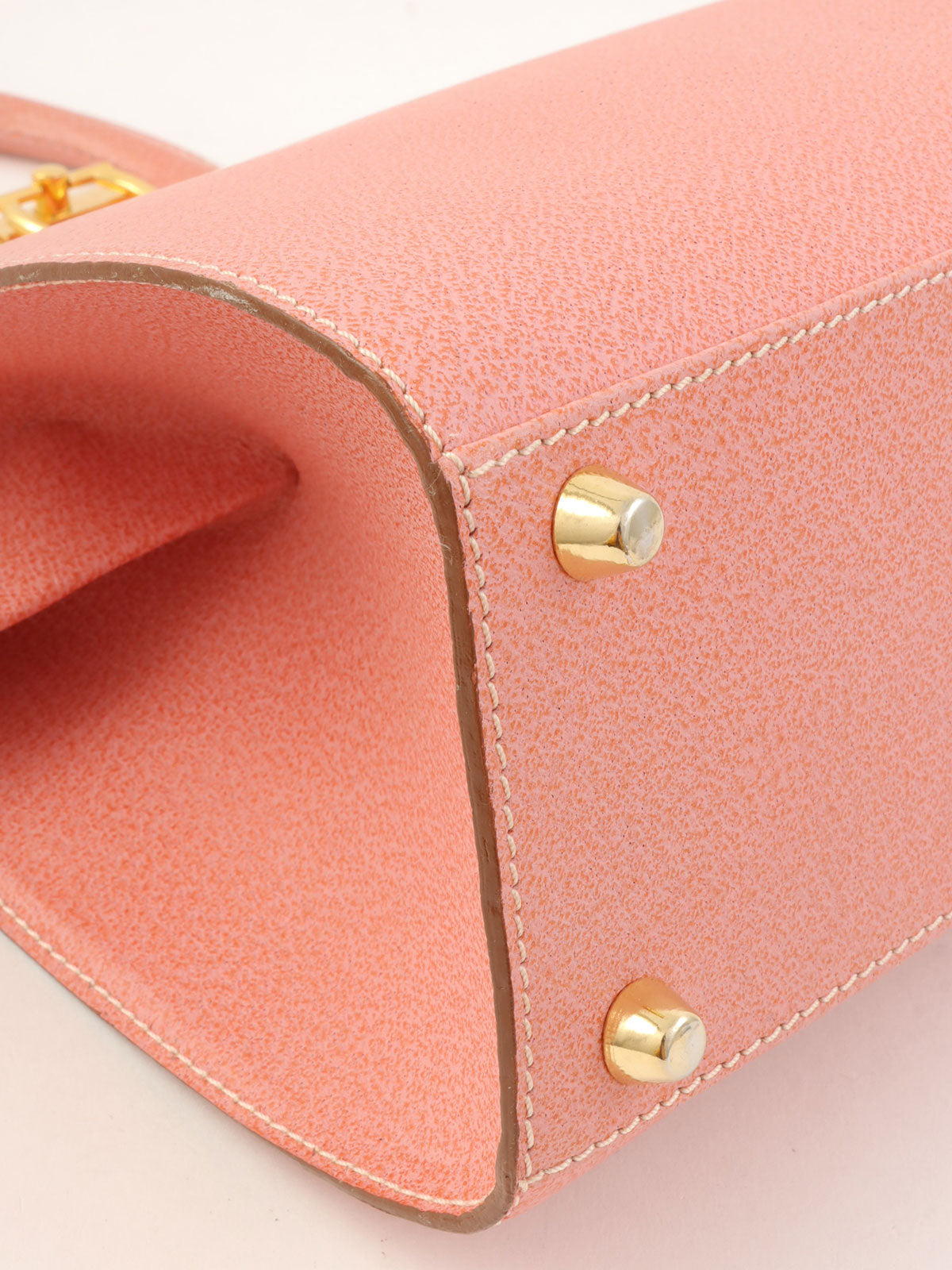 Logo Plate Clasp 2-Way Bag Pink
