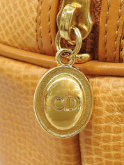 Brown 2-way bag with logo plate