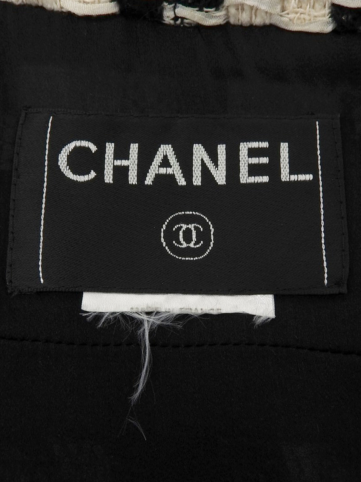 ハウンドトゥースパターンロゴハーフスリーブジャケット ブラック/ホワイト