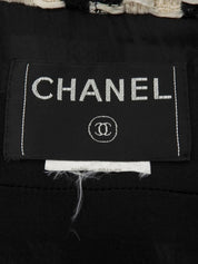 ハウンドトゥースパターンロゴハーフスリーブジャケット ブラック/ホワイト