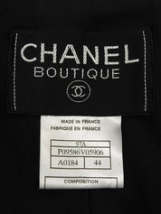 1997年製 ツイードCCマークボタンジャケット ブラック