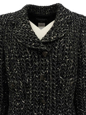 1997年製 ツイードCCマークボタンジャケット ブラック