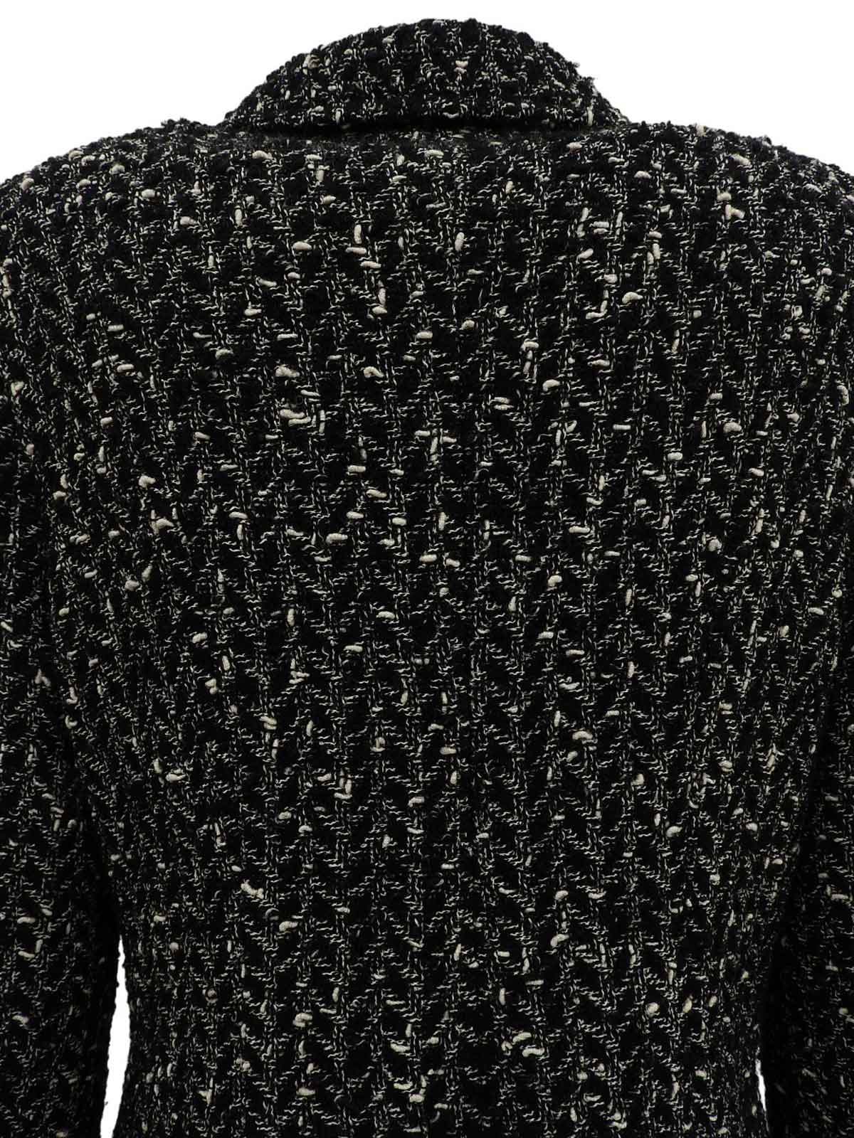 1997年製 ツイードCCマークボタンジャケット ブラック