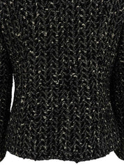 1997年製 ツイードCCマークボタンジャケット ブラック