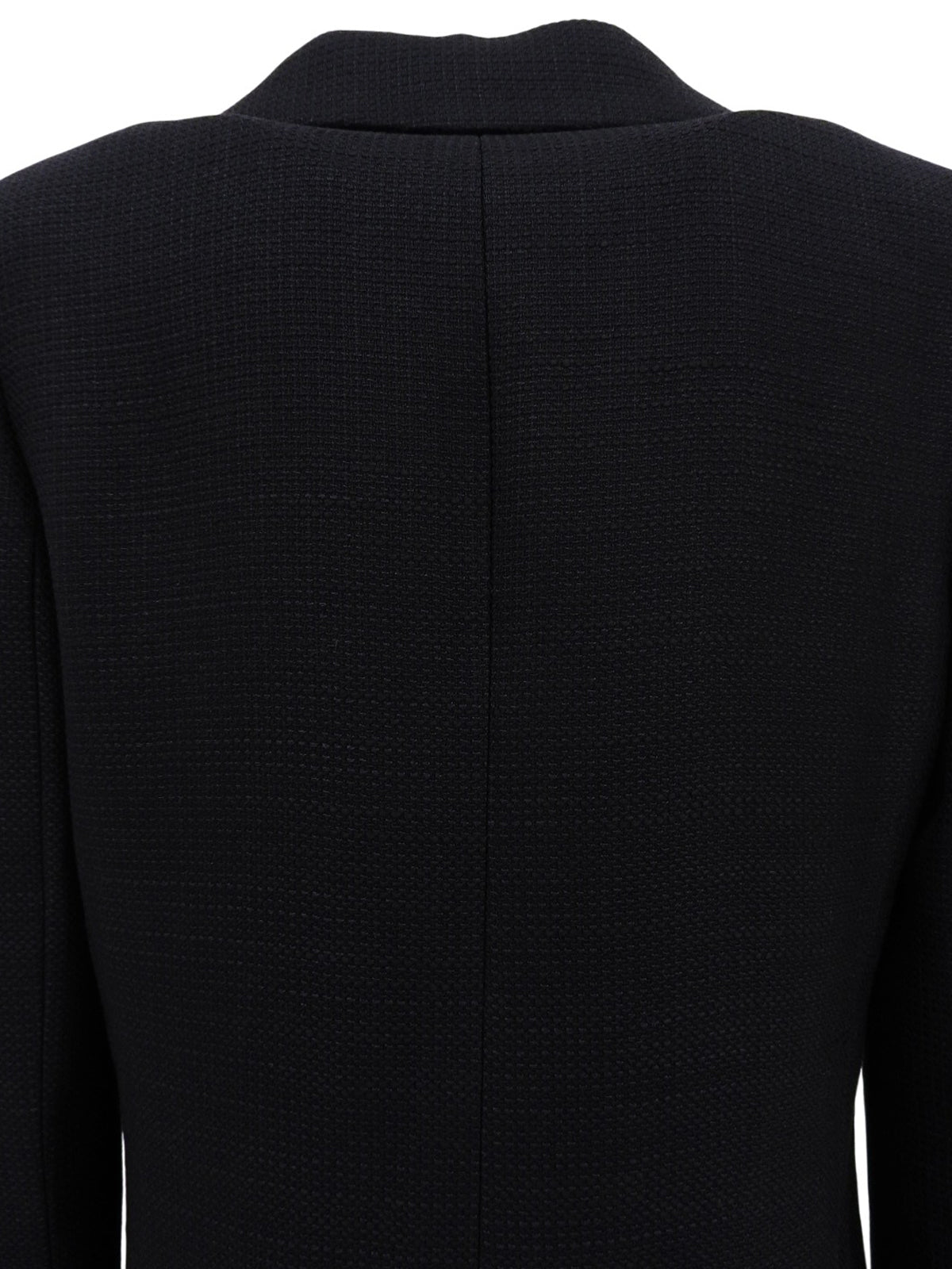 2007年製 シルクCCマークボタンジャケット ブラック/ホワイト