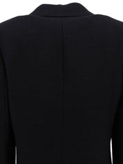 2007年製 シルクCCマークボタンジャケット ブラック/ホワイト