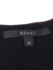 シェリーラインハーフスリーブトップス ブラック/グリーン/レッド